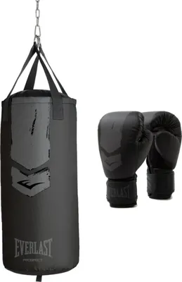 Produktbild von Everlast Prospect 2 Boxsack-Set Junior Schwarz/Grau