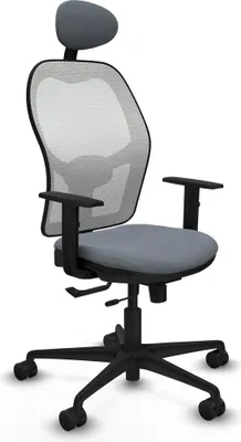 Image de Chaise de bureau avec appui-tête Jorquera Piqueras y Crespo 1D036N1 Gris