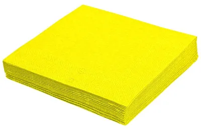 Produktbild von 100x Servietten 33 x 33 cm 1/4 -Falz 2-lagig gelb