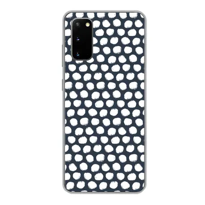 Produktbild von MuchoWow® Handyhülle Schutzhülle Hülle für Samsung Galaxy S20 Tupfen - Muster - Weiß Silikon Softcase Handy Hülle - Bild