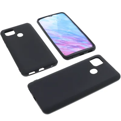 Produktbild von foto-kontor Hülle kompatibel mit ZTE Blade 10 Smart Tasche Gummi TPU Schutz Handytasche schwarz