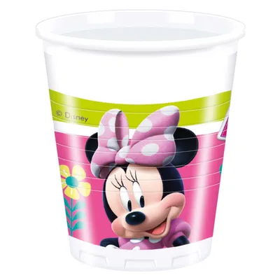 Obrázek produktu pro Párty plastové kelímky myška Minnie - Happy Helpers - 200 ml - 8 ks