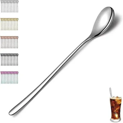Image de Lot de 12 cuillères – Cuillères à thé, à café, à glace et à cocktail en acier inoxydable