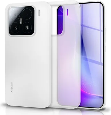 Image de Housse pour Xiaomi 15 - 0,3mm Extrêmement Fin & Léger, Mat & Anti-Fingerprint, Hard Cover - Blanc Transparent