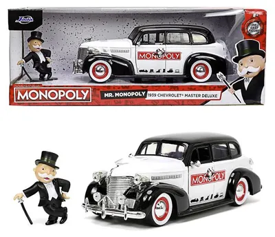 Produktbild von Jada Toys Jada 1939 Chevy Master, Auto, Mr. Monopoly, 8 Jahr(e), Metall, Kunststoff, Schwarz, Weiß