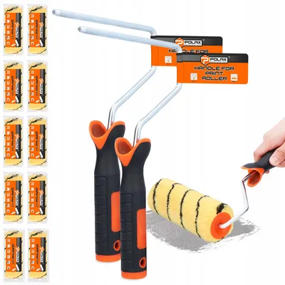 Produktbild von Polax Premium Farbwalzen-Set 18cm Poliakryl