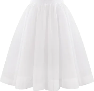 Produktbild von ASKSA Damen Tuellrock 50Er Rock Retro Ballet Tanzrock 3 Lagig Tuetue Rockabilly Unterrock Tanzkleid Abendkleid Zubehoer Karneval Tutu,Weiss,M
