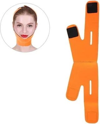 Produktbild von Gesichtsbandage mit doppeltem Kinn - atmungsaktivem - Gesichtsliftband um fernzusehen oder Fußball zu spielen