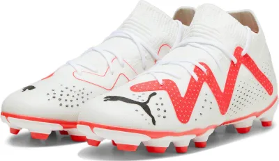 Produktbild von Puma Future Match FG/AG Jr Kinder Fußballschuhe weiß fire orchid UK 10 EU 28
