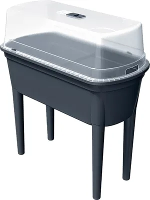 Produktbild von Prosperplast Anzuchttisch-Set Bloomo Kunststoff 77,5 x 38 cm anthrazit