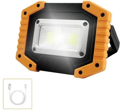 LED-Arbeitsstrahler COB 30 W, Akku, tragbar, 2000 lm