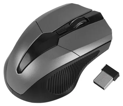 Obrázek produktu pro 2,4 GHz bezdrátová optická myš, inteligentní USB přijímač pro PC, počítač, notebook (šedá)