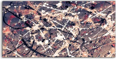 Produktbild von Coloray Glasbild 140x70  Wandbild Glasbilder Abstraktion Stil der Tropfen Malerei