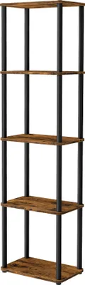 Produktbild von VASAGLE Superschnelle werkzeuglose Montage, Regal mit 5 Ebenen, Standregal, Aufbewahrungsregal, 23,8 x 38 x 139 cm, Wohnzimmer, Schlafzimmer, Küche