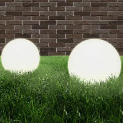 Produktbild von vidaXL LED-Gartenleuchten 4 Stk. Kugelförmig 40 cm PMMA