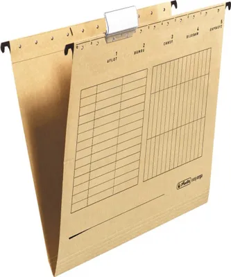 Produktbild von Hängemappen Herlitz, Unireg easyorga, A4, seitl. offen, natron, 25 Stück