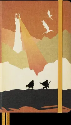 Produktbild von Moleskine Der Herr der Ringe Notizbuch Frodo Sam limitierte Ausgabe, L/A5, liniert, fester Einband