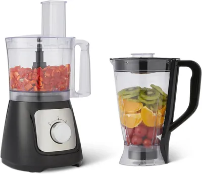 Produktbild von Küchenmaschine mit Mixer – 800 W – Schüsselvolumen 2,4 l und Mixerkann 1,5 l – 2 Geschwindigkeiten – Schwarz