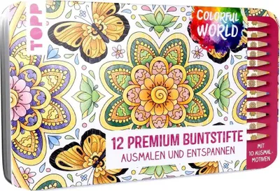 Produktbild von Frech Colorful World Designdose mit 12 Buntstiften