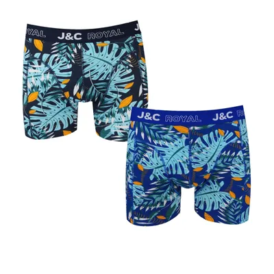 Productafbeelding van J&C H251 - 2-pack heren boxershorts - katoen met stretch - bedrukte ondergoed - comfortabele pasvorm - maat XXL