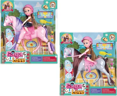 Image de Poupée à cheval avec accessoires MIX