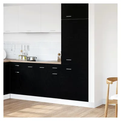 Produktbild von Schwarzer Eichen-Ziehenunterbau-Schrank - 30x46x81,5 cm