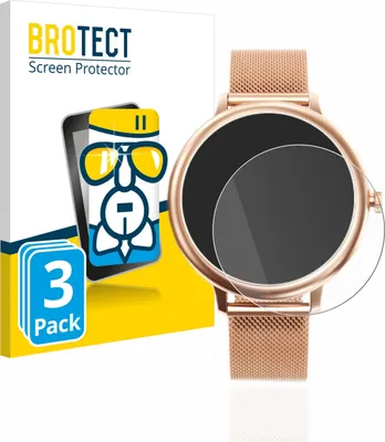 Produktbild von 3x BROTECT Schutzglas für Naixues Smartwatch CF80 1.08" Schutzfolie Panzer Folie Glas Display Schutz klar