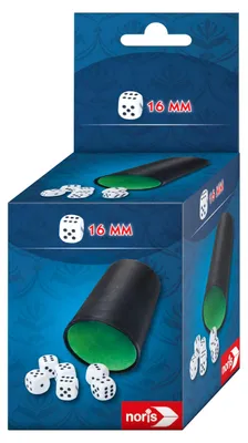 Produktbild von Noris Würfelbecher mit 6 Würfeln 606154512