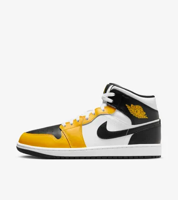 Produktbild von Nike Air Jordan 1 Mid "Yellow Ochre Black" Gelb/Schwarz, Größe: 44,5