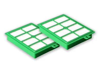 Produktbild von 2 HEPA H12 Filter Hygiene Mikrofilter kompatibel mit AEG ultra silencer Z3310 - 3333 | ähnlich Original AEG EF18, EFH12 |