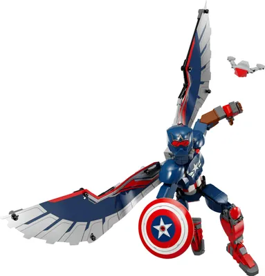 Produktbild von LEGO | Marvel New Captain America Baufigur - Superhelden Spielzeug für Kinder - Baubares Modell und Minifigur - Spielset als Geschenk für Jungen und Mädchen ab 8 Jahren - 76296