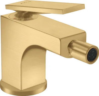 Produktbild von Einhebel-Bidetmischer AXOR CITTERIO m ZAG Hebelgriff brushed gold optic Hebelgriff brushed gold optic