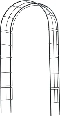 Produktbild von Nature Gartenbogen Metall 229x38x113 cm Schwarz
