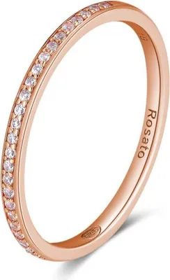 Immagine prodotto di Anello minimalista in bronzo con zirconi Allegra RZA030 - Circonferenza: 54 mm.