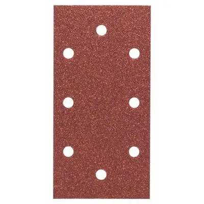 Produktbild von Bosch Schwingschleifpapier mit Klett, gelocht Körnung 80 (L x B) 185 mm x 93 mm 2609256A89 10 St