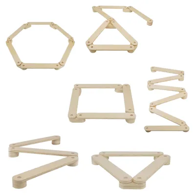 Produktbild von Holz Balancierstrecke Set - Spielspaß für drinnen und draußen