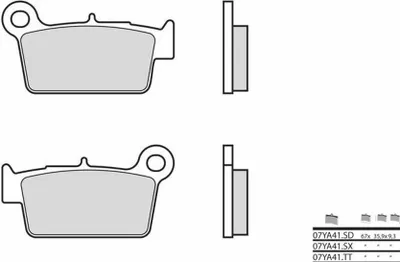 Obrázok produktu pre Brzdové doštičky BREMBO Off-Road Sintered Metal - 07YA41SD