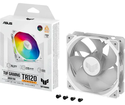 Produktbild von ASUS TUF Gaming TR120 ARGB – 120mm Gehäuselüfter Weiß