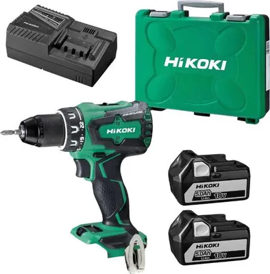 Produktbild von Schlagbohrschrauber 18V - HIKOKI - mit 2 Batterien 18V 5,0Ah BSL1850MA + Ladegerät + Koffer - DV18DEWJZ