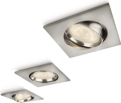 Produktbild von Philips myLiving Einbauspot 590801716, Nicht austauschbare(s) Leuchtmittel, 3 Glühbirne(n), LED, 2700 K, 220-240 V, Chrom