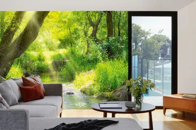 Produktbild von Vlies Fototapete BACH IM TROPISCHEN WALD 375 x 250 cm (inkl. Kleister) - Vlies Tapete, Wandtapete, Wandbilder - Tapete für Wohnzimmer Schlafzimmer, Büro, Küche - Montagefertig