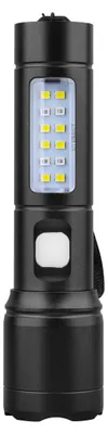 Zdjęcie produktu dla Latarka LED Platinet 400 lm, z ładowaniem przez USB-C, czarna