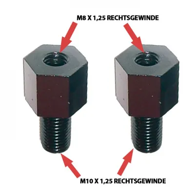 Obrázok produktu pre Spiegeladapter M8-R IN / M10-R OUT