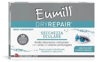 Produktbild von EUMILL Trockenheitslinderung Augentropfen, 10 Stück, je 0,5 ml
