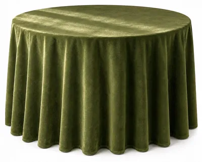 Produktbild von Tischdecke rund Meble Odnowa grün khaki Polyester 320 cm matt glatt