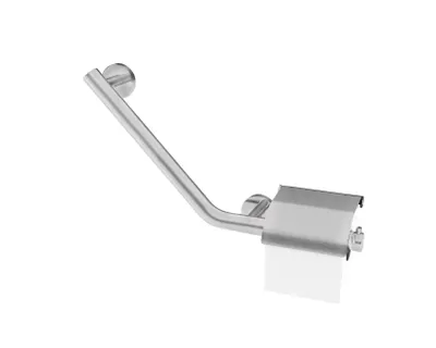 Produktbild von Tiger Boston Haltegriff mit Papierhalter links; Edelstahl gebürstet, 299120946