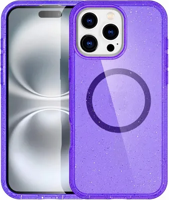 Obrázok produktu pre imoshion Sparkle Backcover s MagSafe pre Apple iPhone 16 Pro - Glitter Purple
