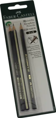 Produktbild von FABER-CASTELL Bleistift Goldfaber B 3x BK
