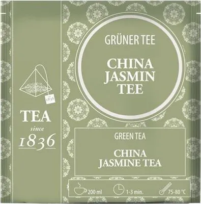 Produktbild von Grüner Tee China OP Jasmin 50 Pyramidenbeutel im Sachet à 3 g