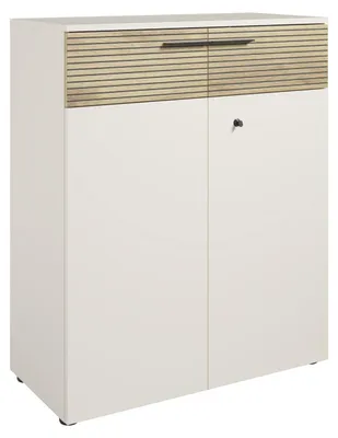 Produktbild von Aktenschrank FLORIDA 89,8 cm breit, 110 cm hoch mit zwei Drehtüren und Softclose